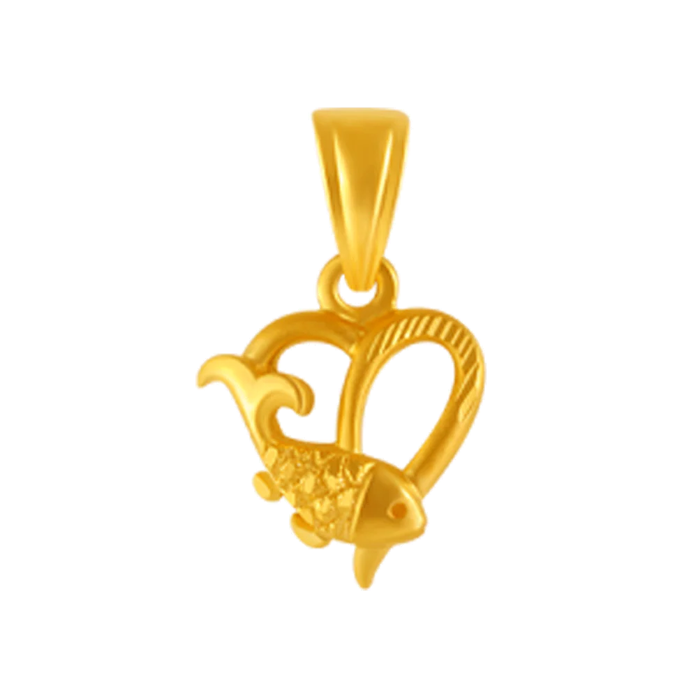 22KT Yellow Gold Pendant For Women