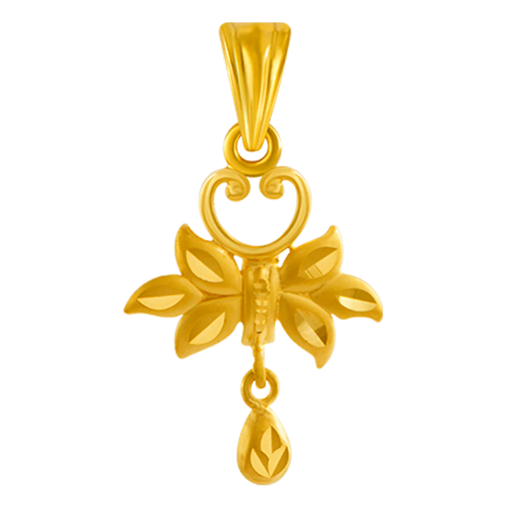 22KT Yellow Gold Pendant For Women