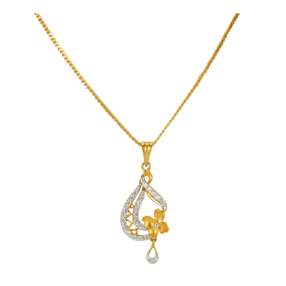 22KT  Yellow Gold Pendant For Women