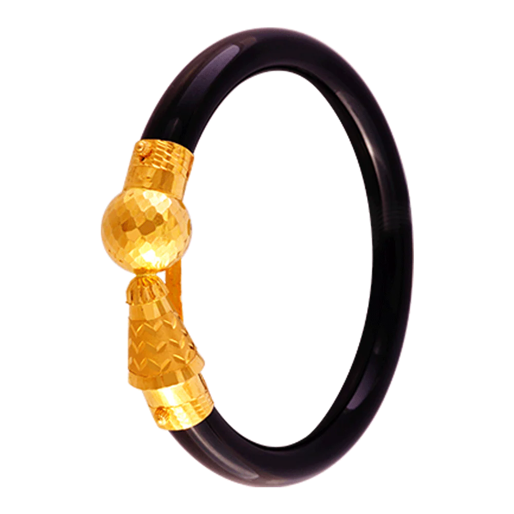 22KT Yellow Gold Pola Bangle For Women - Image 2