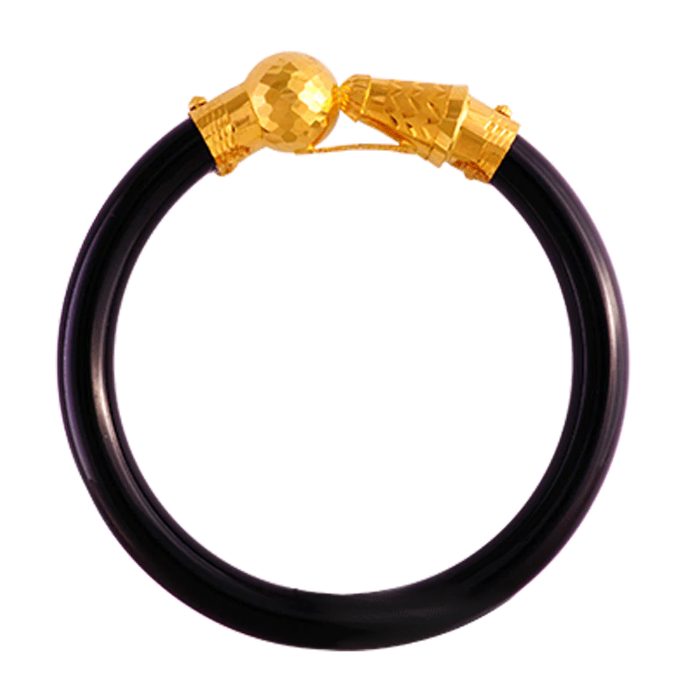 22KT Yellow Gold Pola Bangle For Women - Image 3