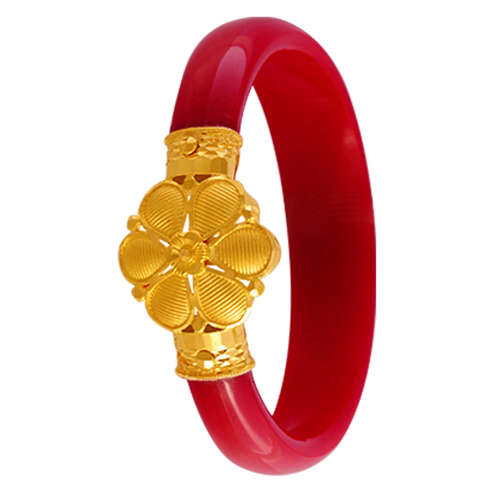 22KT Yellow Gold Pola Bangle For Women