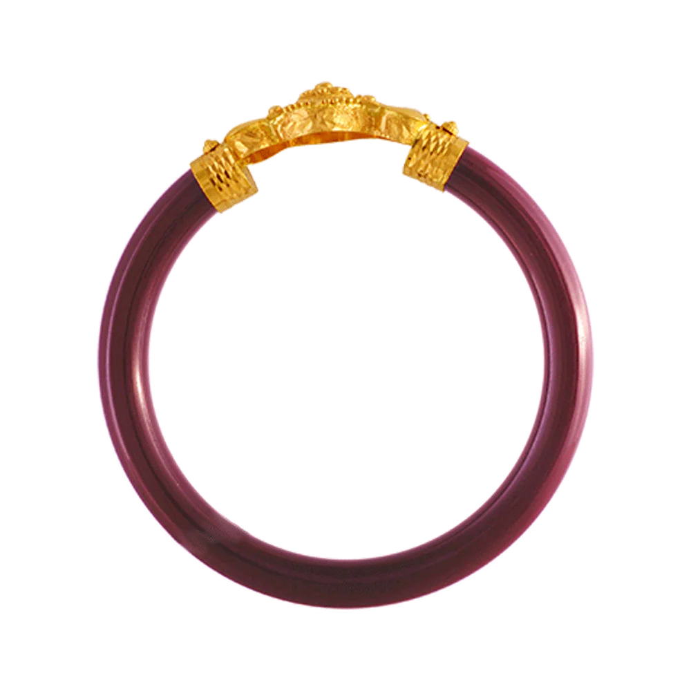 22KT Yellow Gold Pola Bangle For Women - Image 2