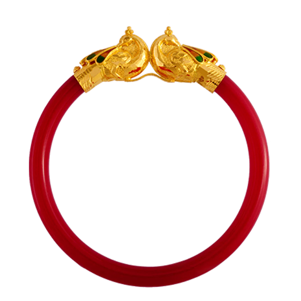 22KT Yellow Gold Pola Bangle For Women - Image 2