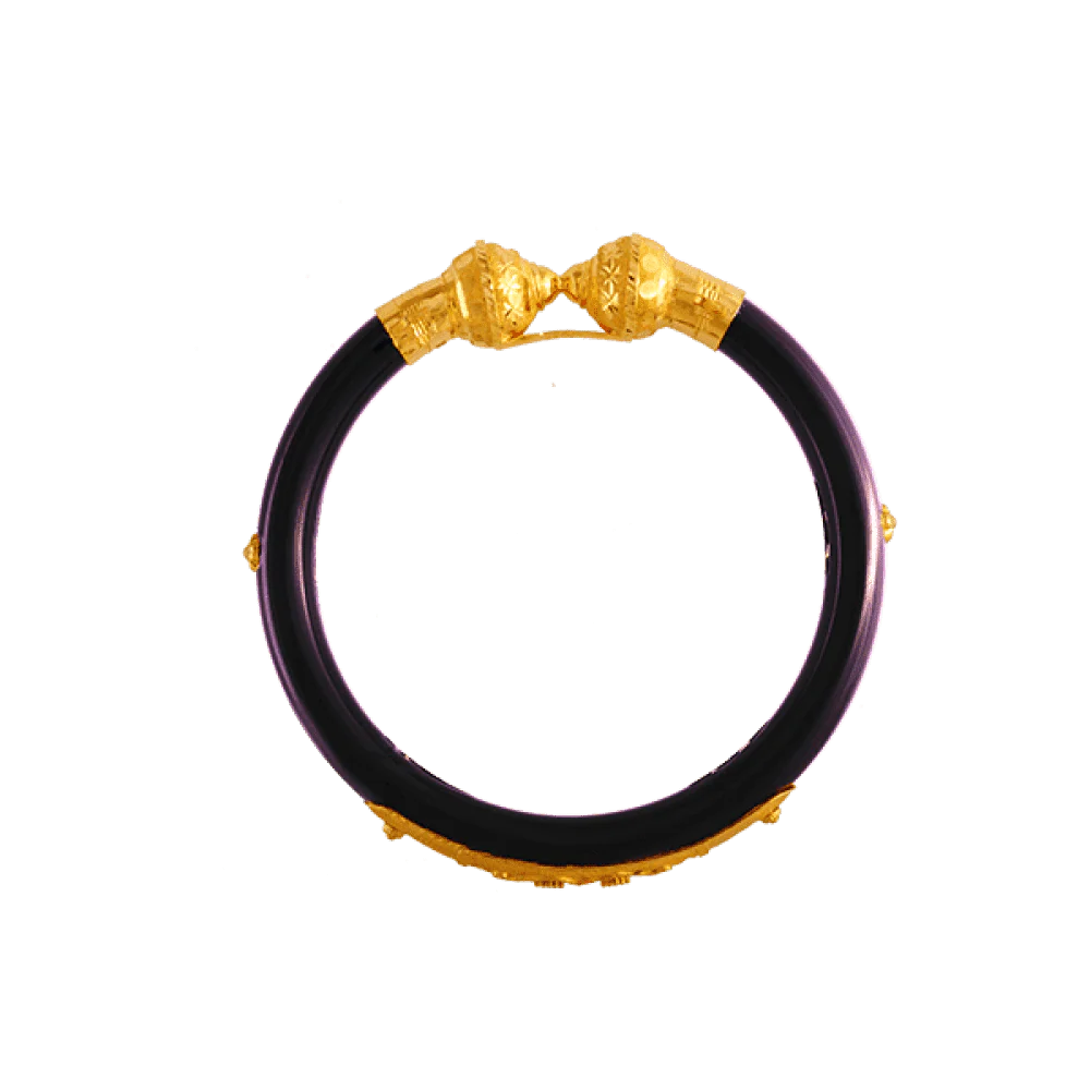 22KT Yellow Gold Pola Bangle For Women - Image 4