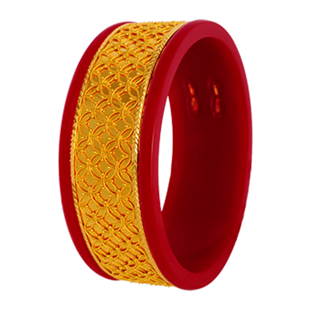 22KT Yellow Gold Pola Bangle For Women