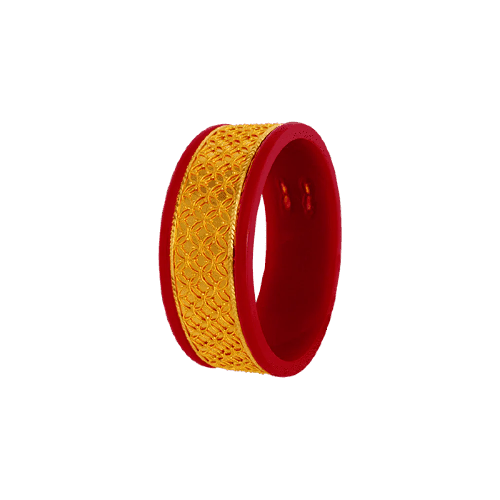 22KT Yellow Gold Pola Bangle For Women