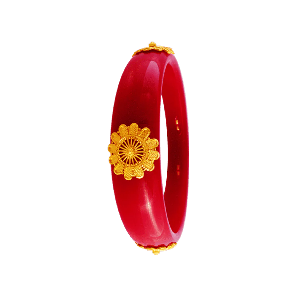 22KT Yellow Gold Pola Bangle For Women