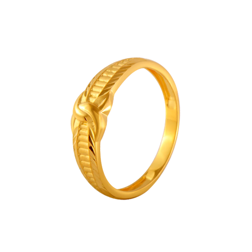 22KT Yellow Gold Ring For Men - Image 3