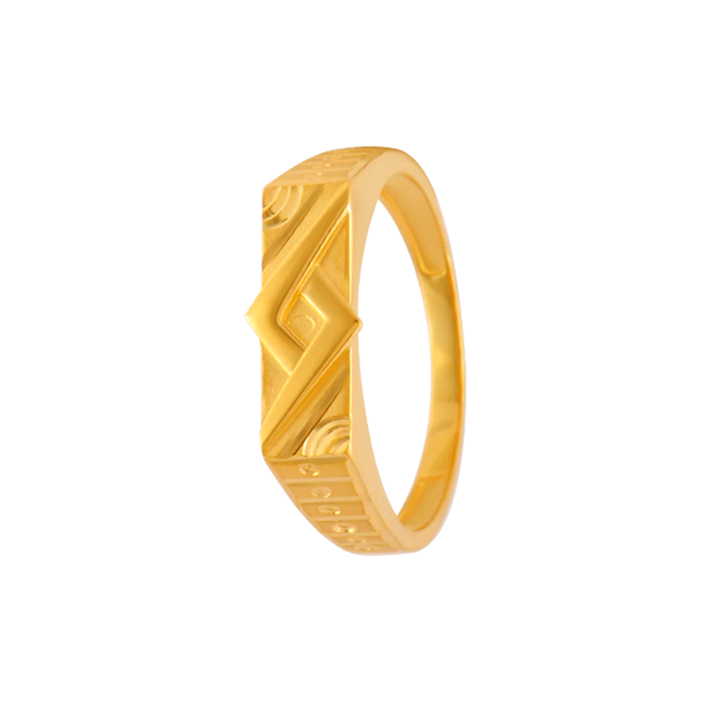 22KT Yellow Gold Ring For Men