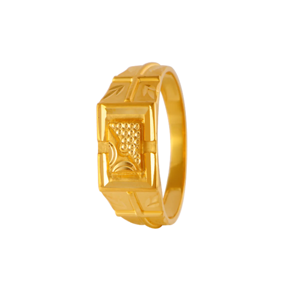 22KT Yellow Gold Ring For Men