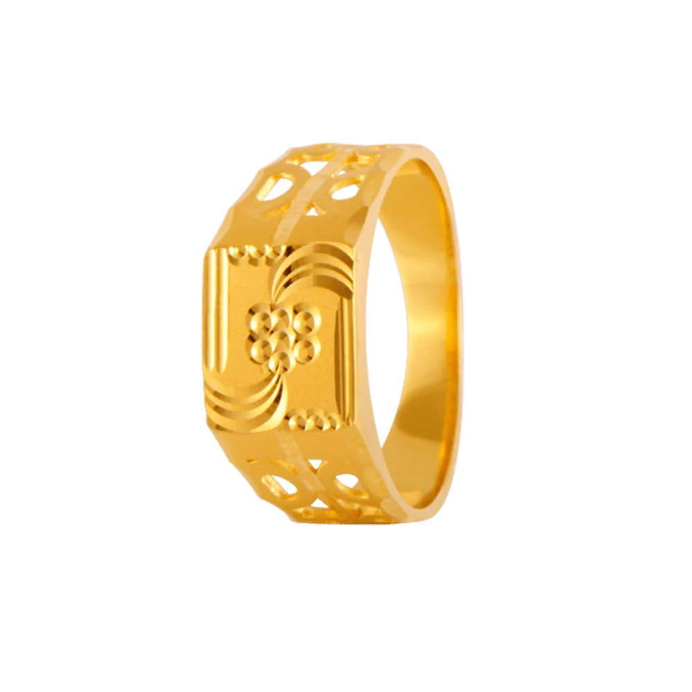 22KT Yellow Gold Ring For Men