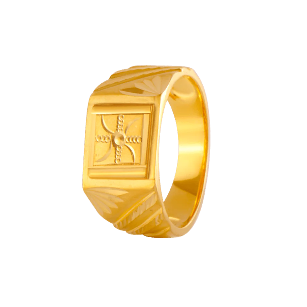 22KT Yellow Gold Ring For Men