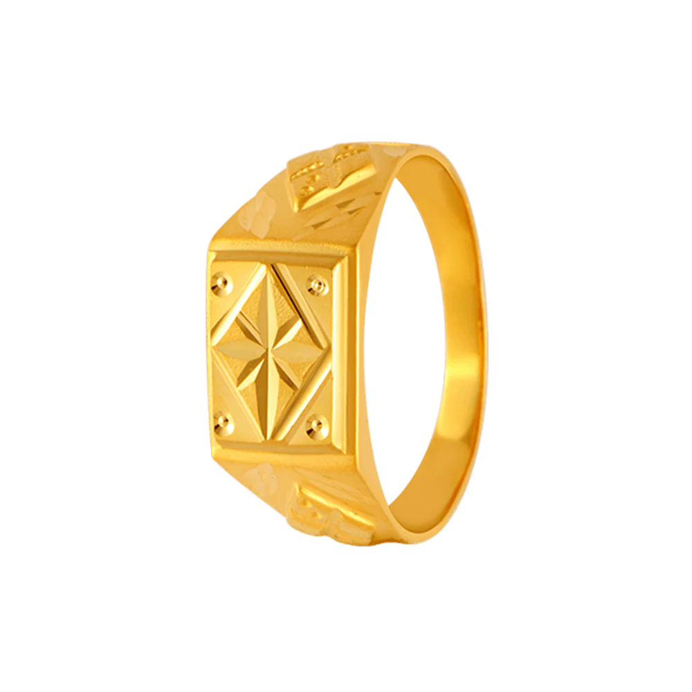 22KT Yellow Gold Ring For Men