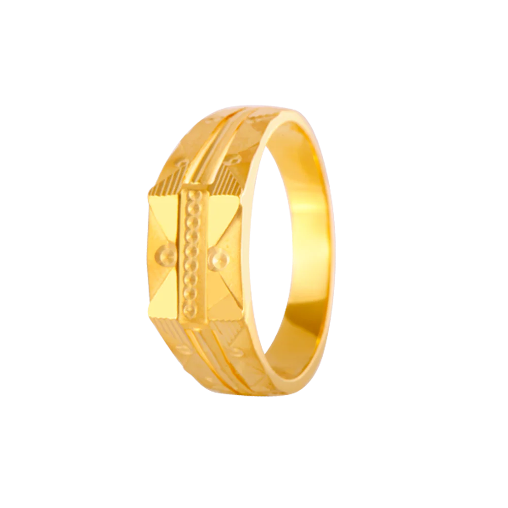 22KT Yellow Gold Ring For Men