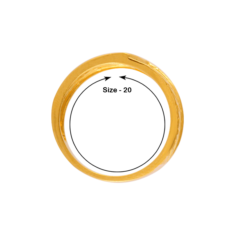 22KT Yellow Gold Ring For Men - Image 4