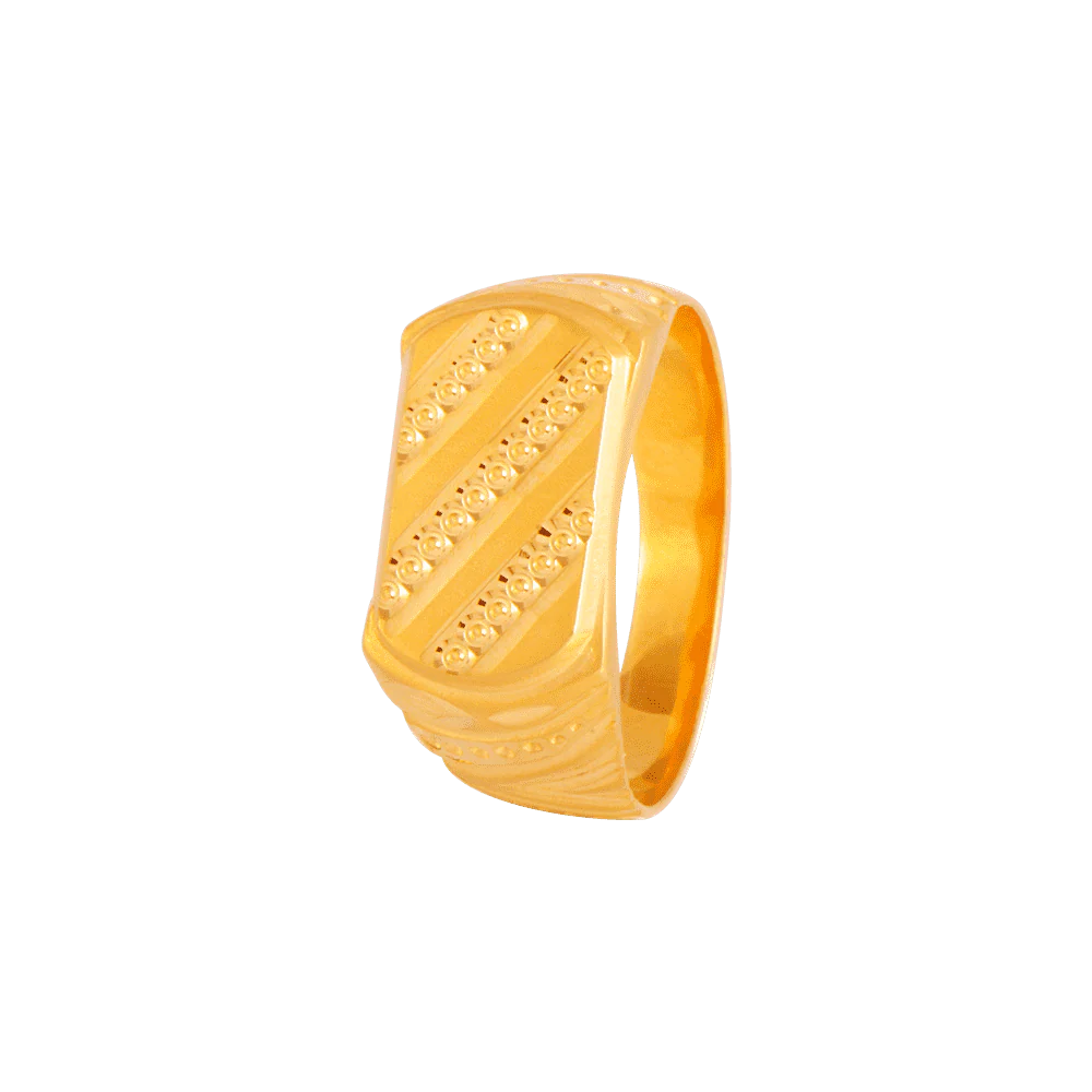 22KT Yellow Gold Ring For Men