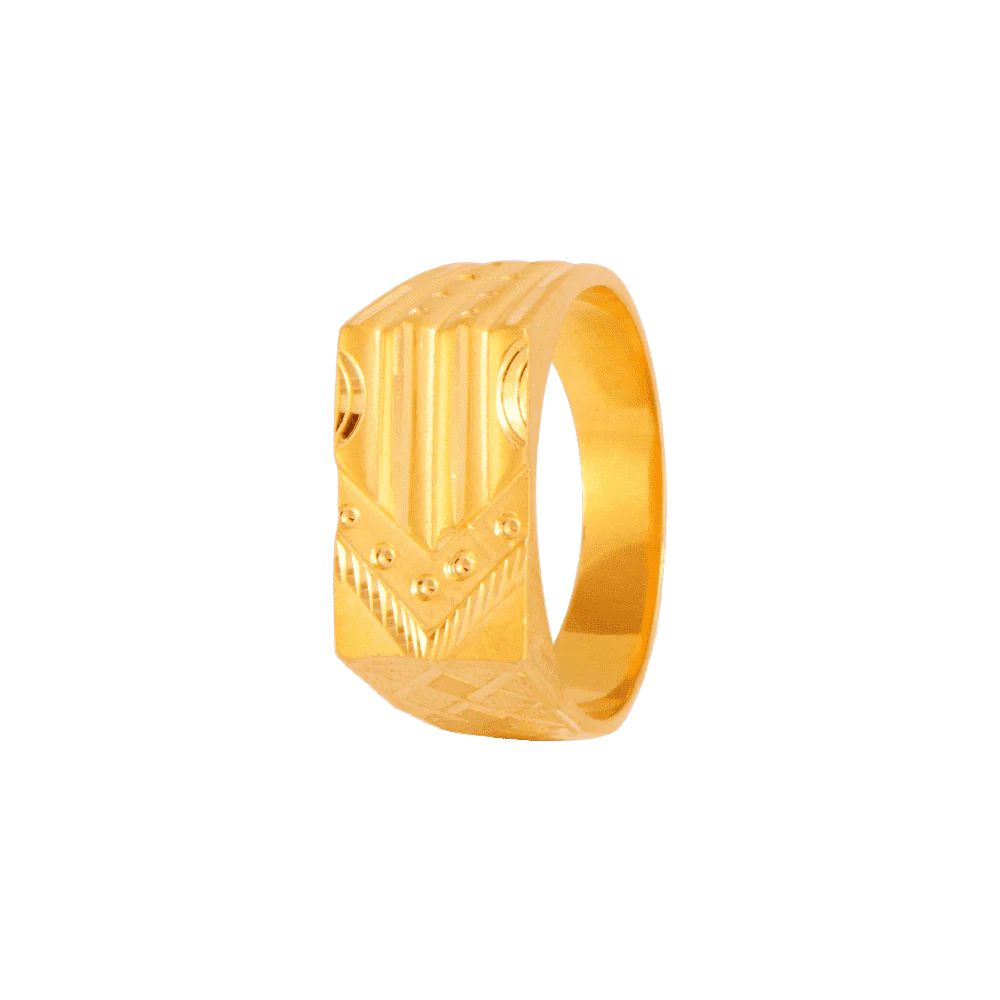 22KT Yellow Gold Ring For Men