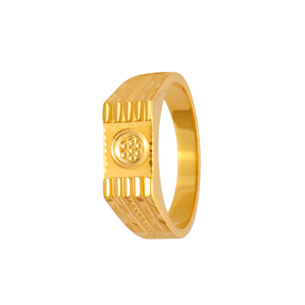 22KT Yellow Gold Ring For Men
