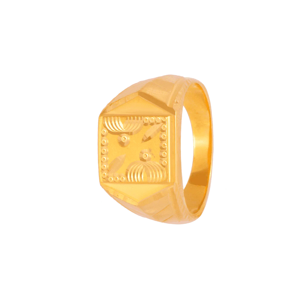 22KT Yellow Gold Ring For Men