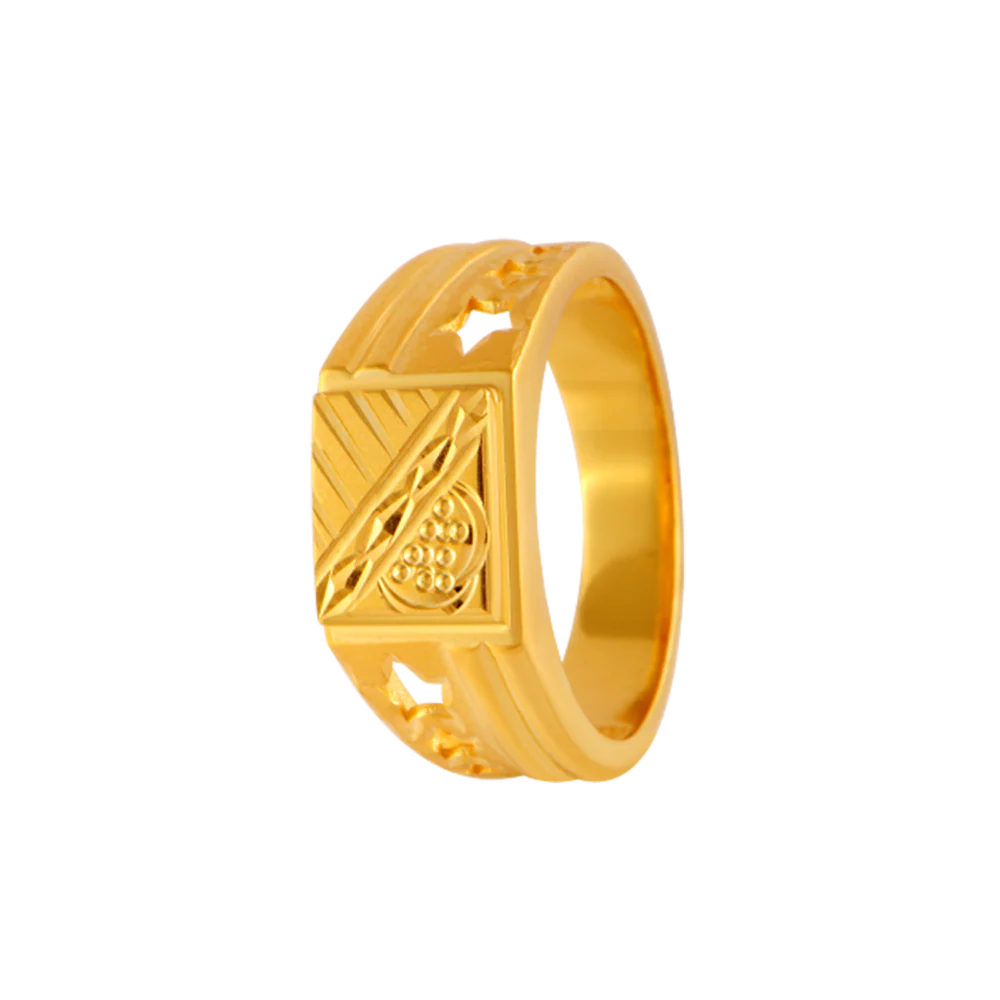 22KT Yellow Gold Ring For Men