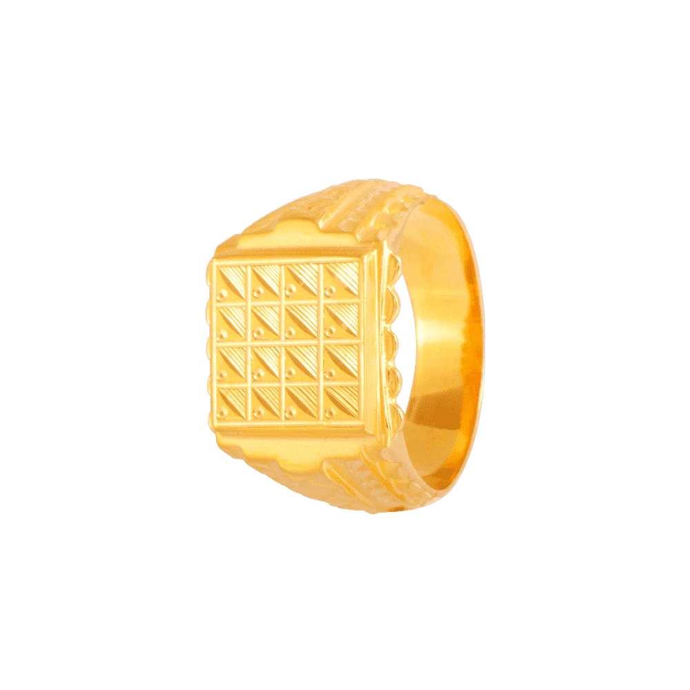 22KT Yellow Gold Ring For Men