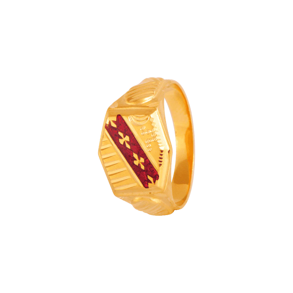22KT Yellow Gold Ring For Men