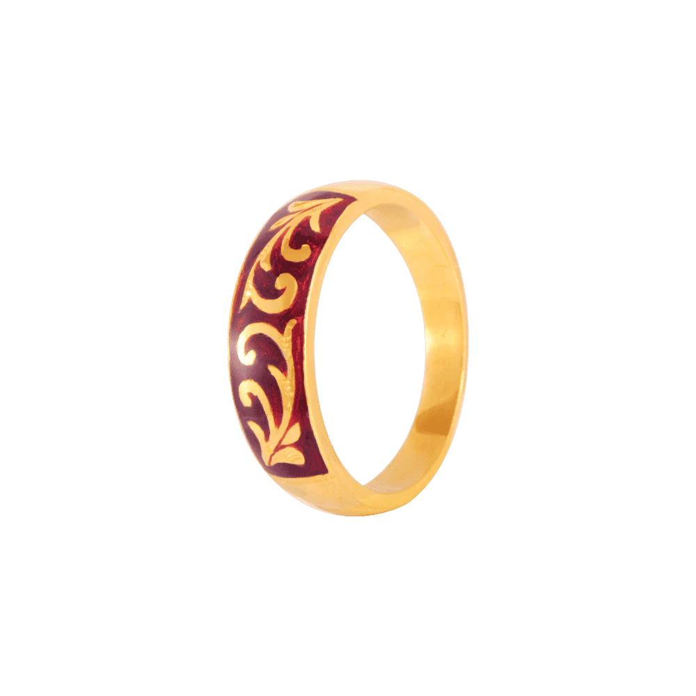 22KT Yellow Gold Ring For Men - Image 2