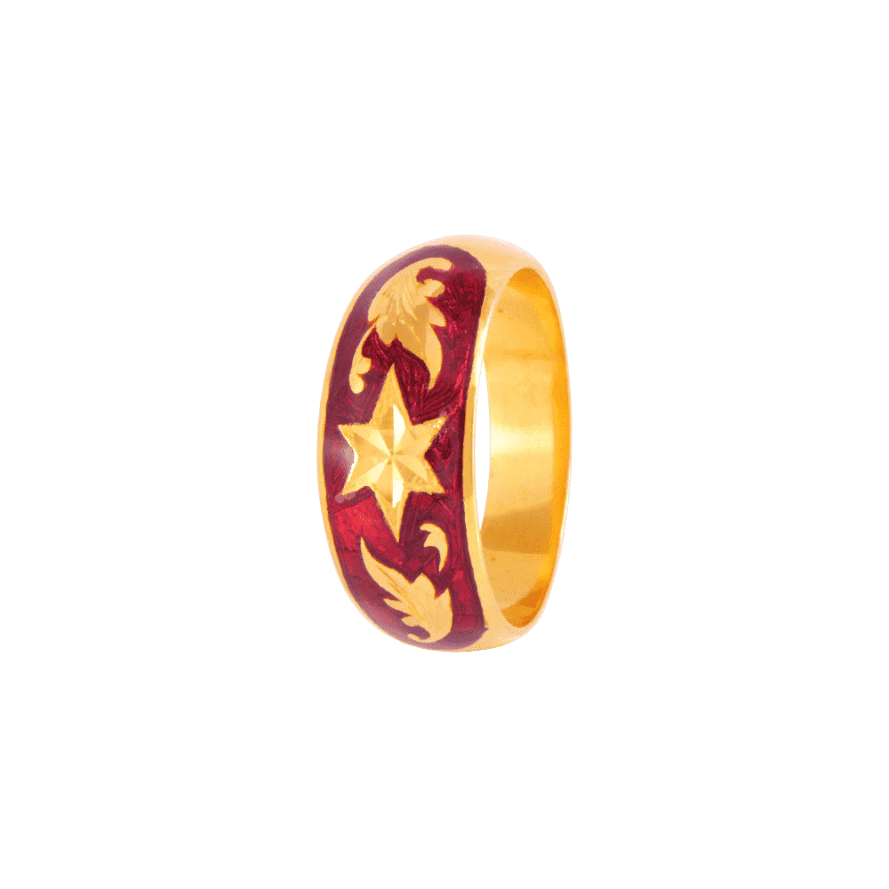 22KT Yellow Gold Ring For Men