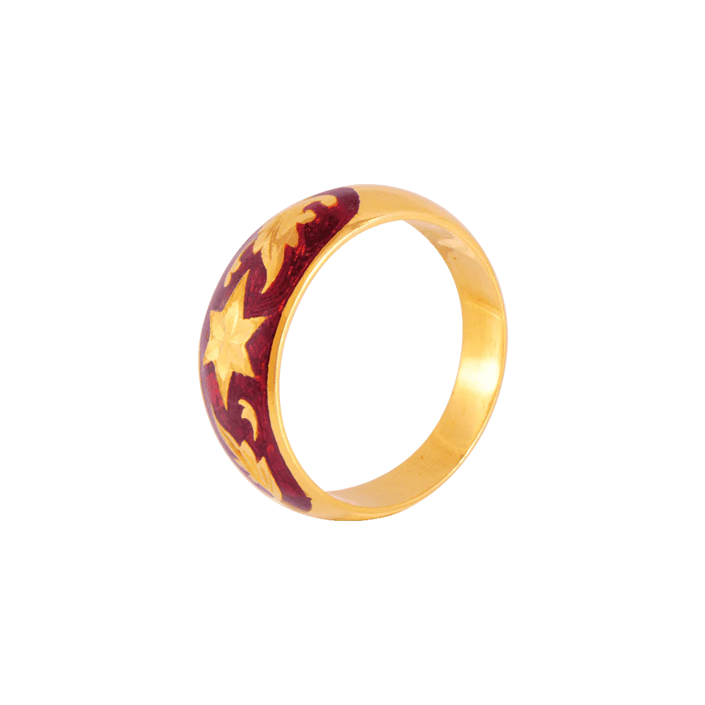 22KT Yellow Gold Ring For Men - Image 2