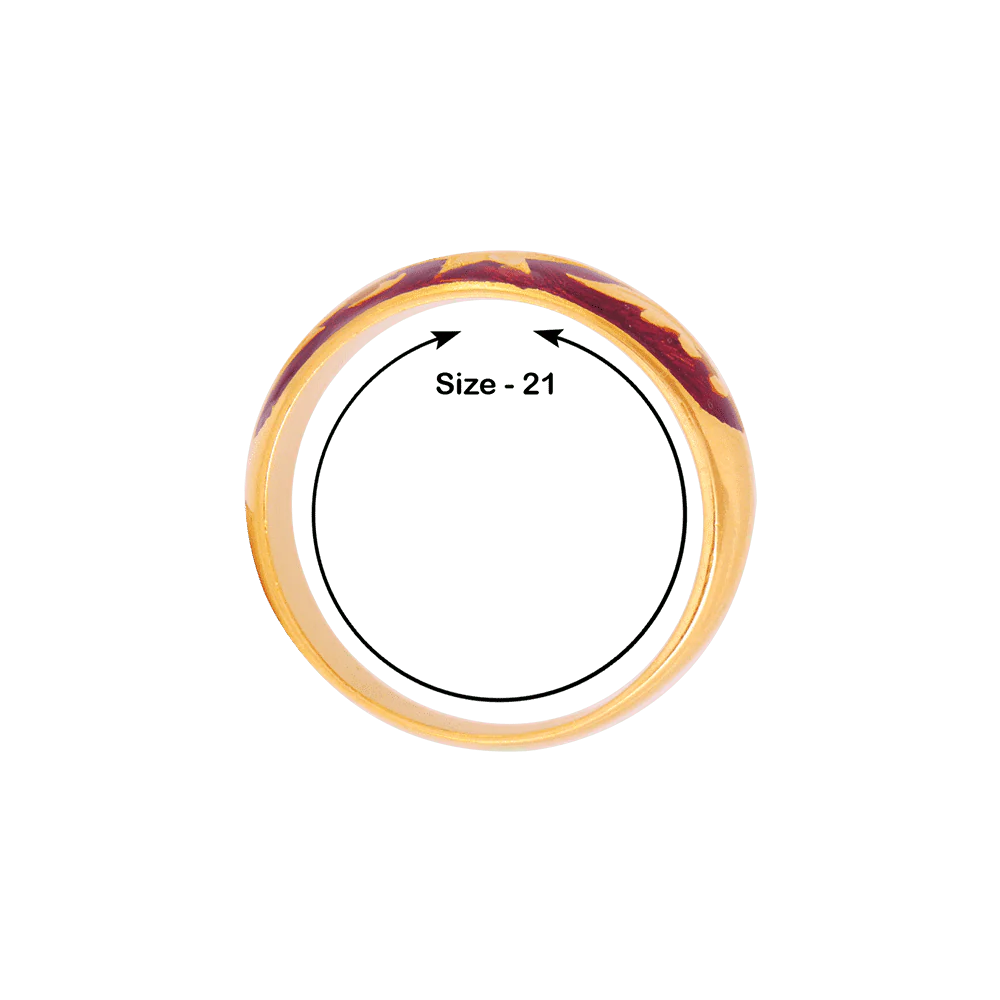 22KT Yellow Gold Ring For Men - Image 3