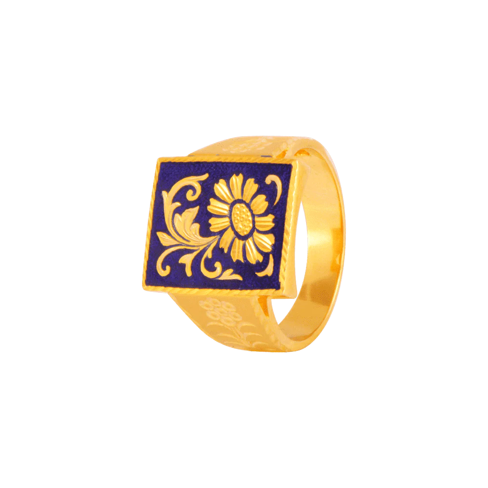 22KT Yellow Gold Ring For Men