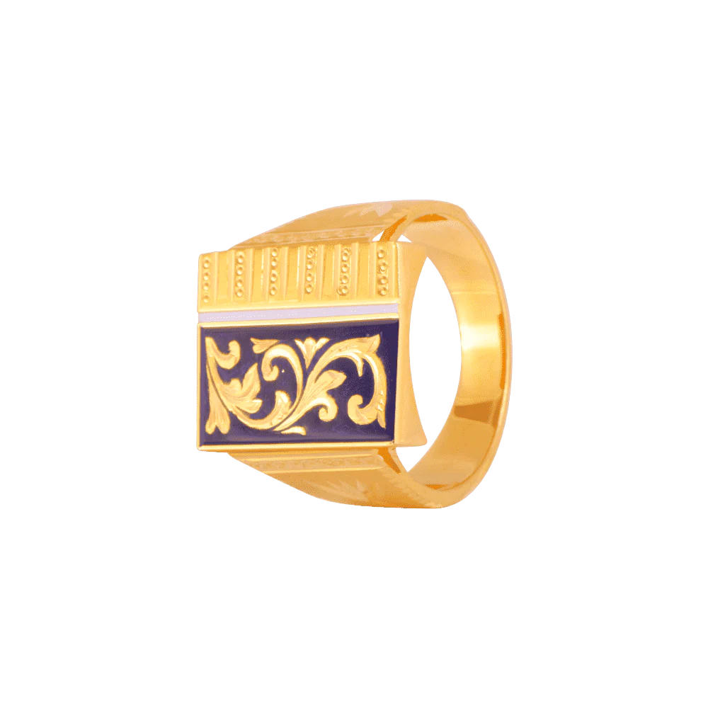22KT Yellow Gold Ring For Men