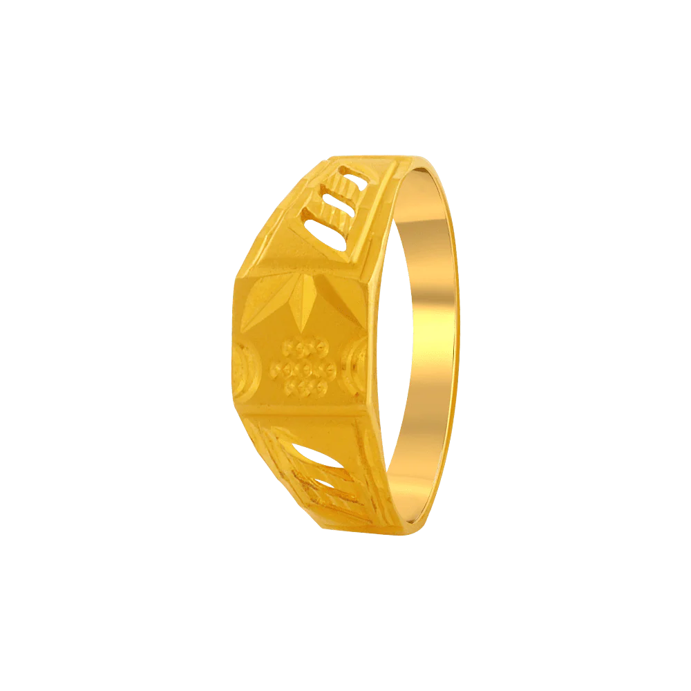 22KT Yellow Gold Ring For Men