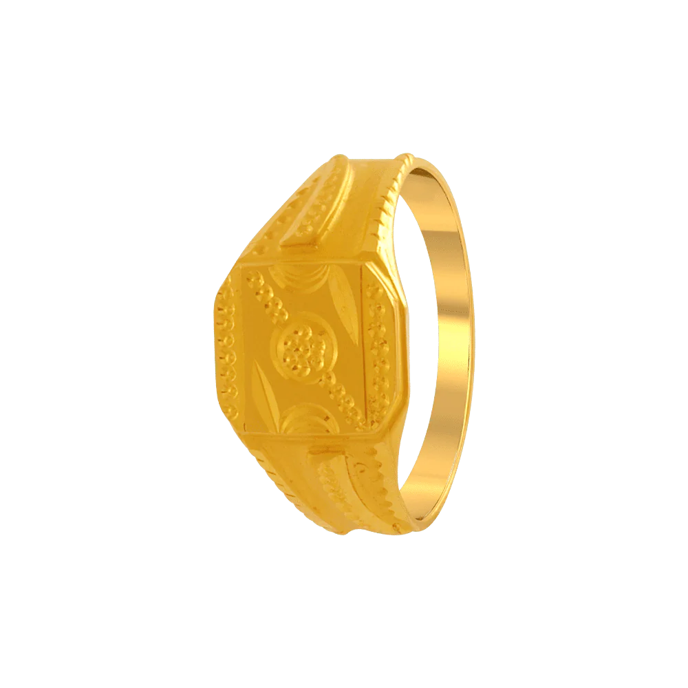22KT Yellow Gold Ring For Men