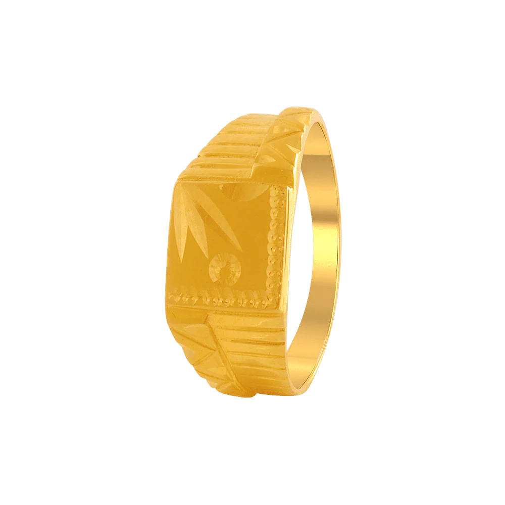 22KT Yellow Gold Ring For Men
