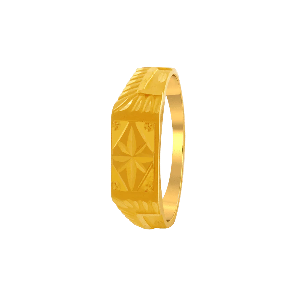 22KT Yellow Gold Ring For Men