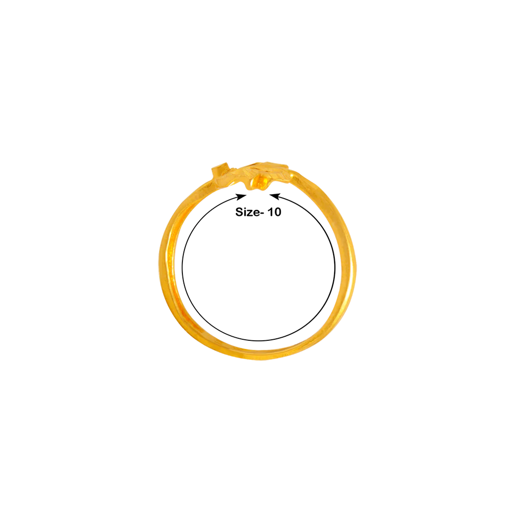 22KT Yellow Gold Ring For Women - Image 2