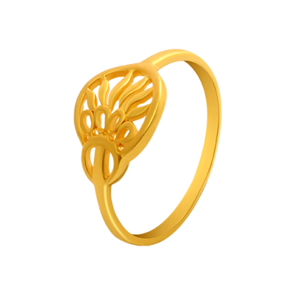 22KT Yellow Gold Ring For Women