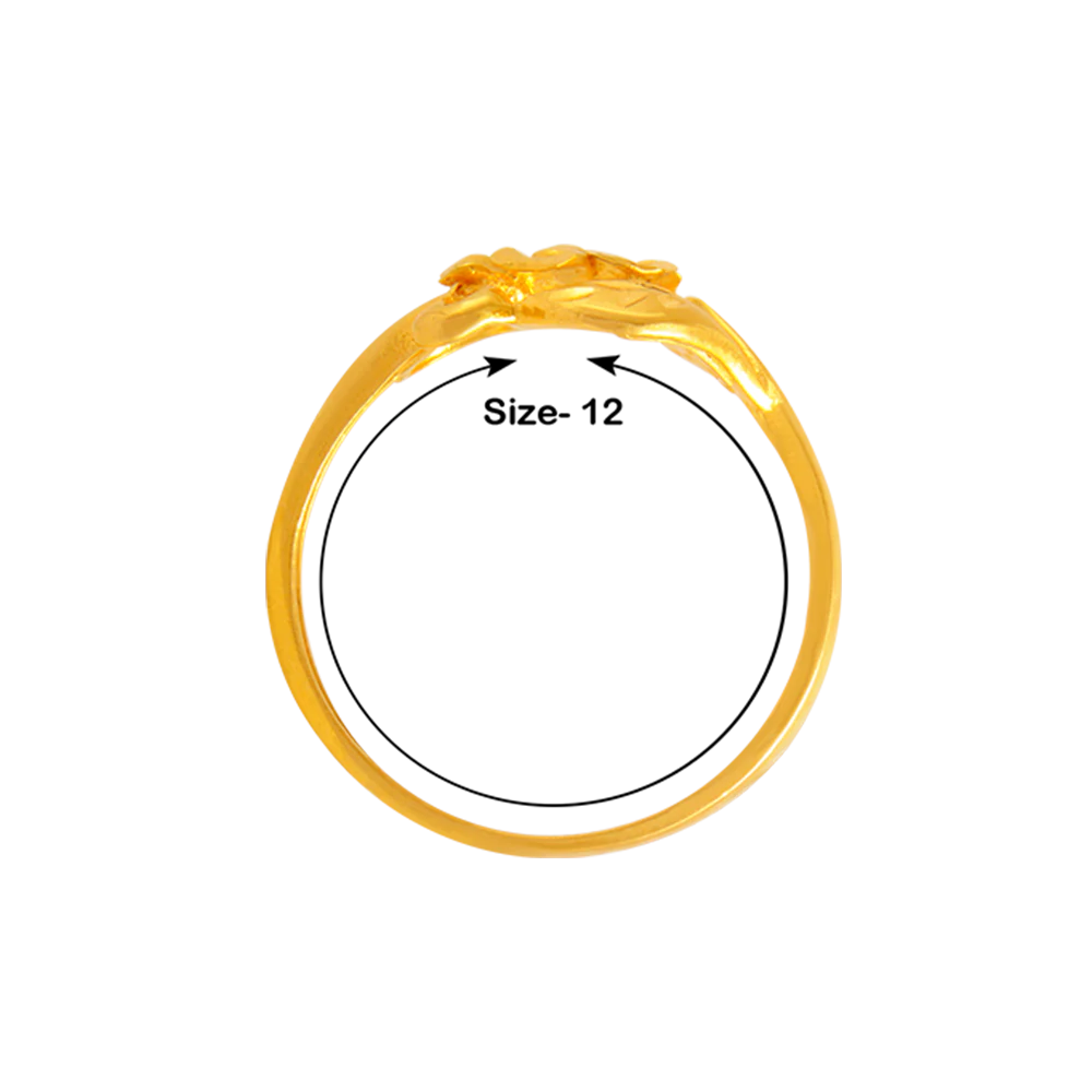 22KT Yellow Gold Ring For Women - Image 2