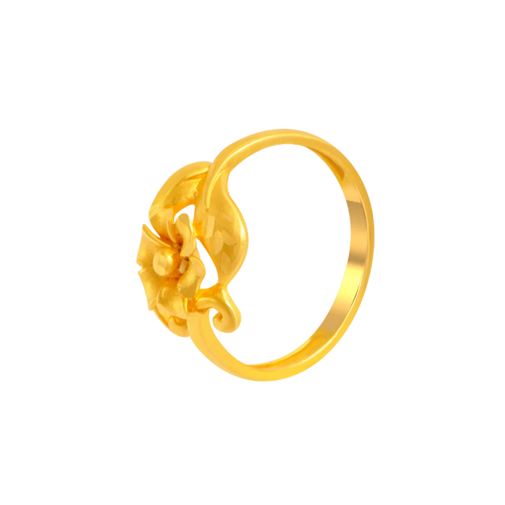 22KT Yellow Gold Ring For Women - Image 4