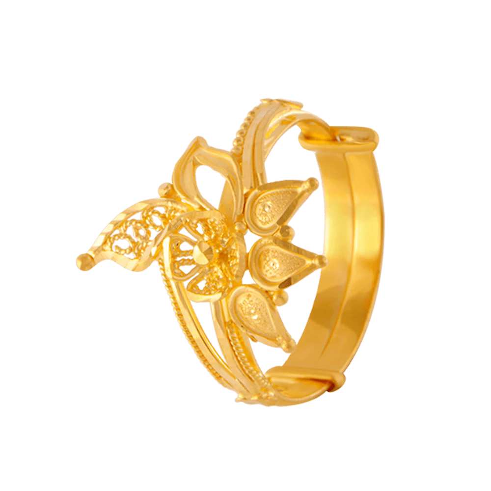 22KT Yellow Gold Ring For Women