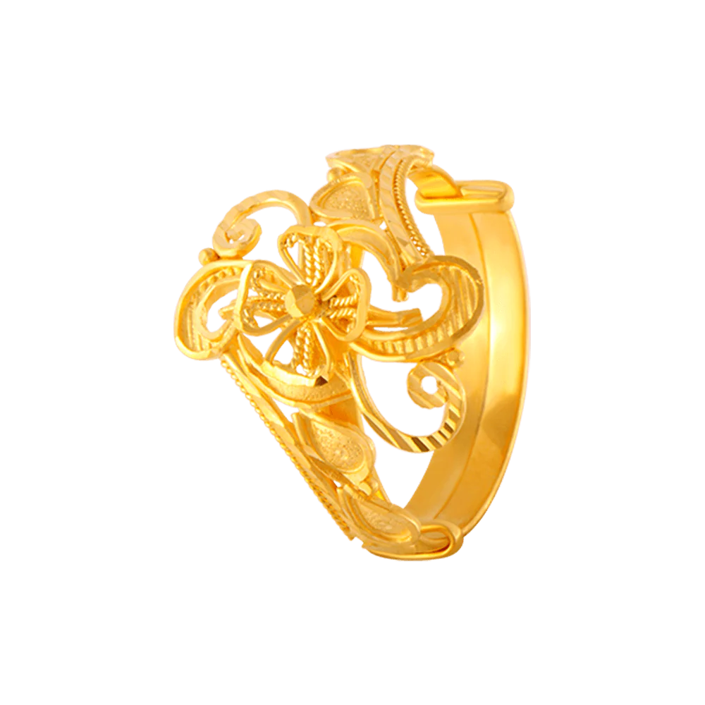 22KT Yellow Gold Ring For Women