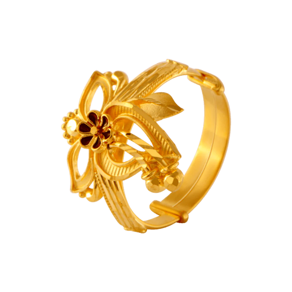 22KT Yellow Gold Ring For Women - Image 3