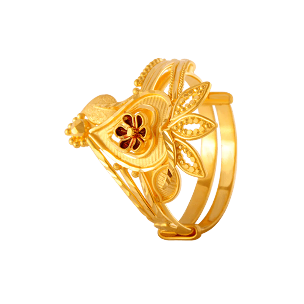 22KT Yellow Gold Ring For Women