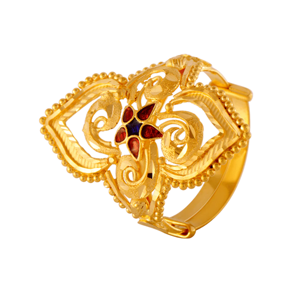 22KT Yellow Gold Ring For Women