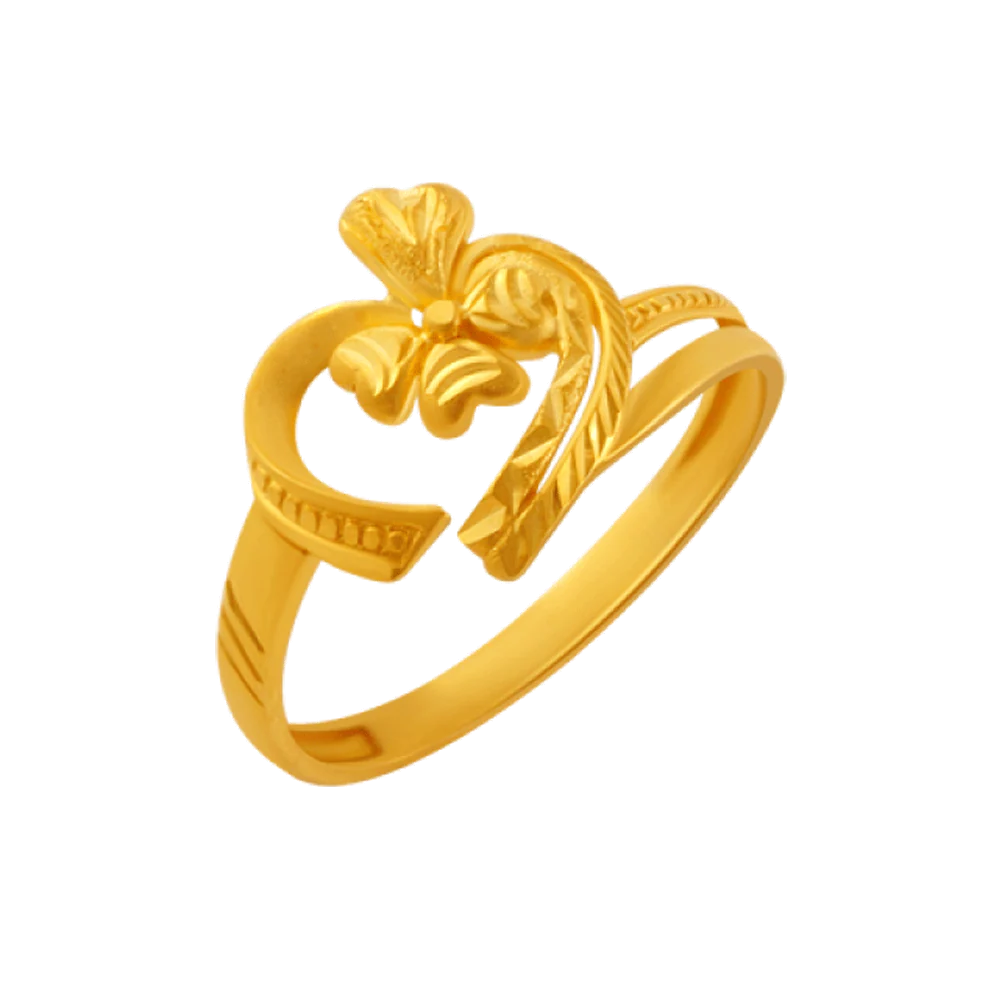 22KT Yellow Gold Ring For Women