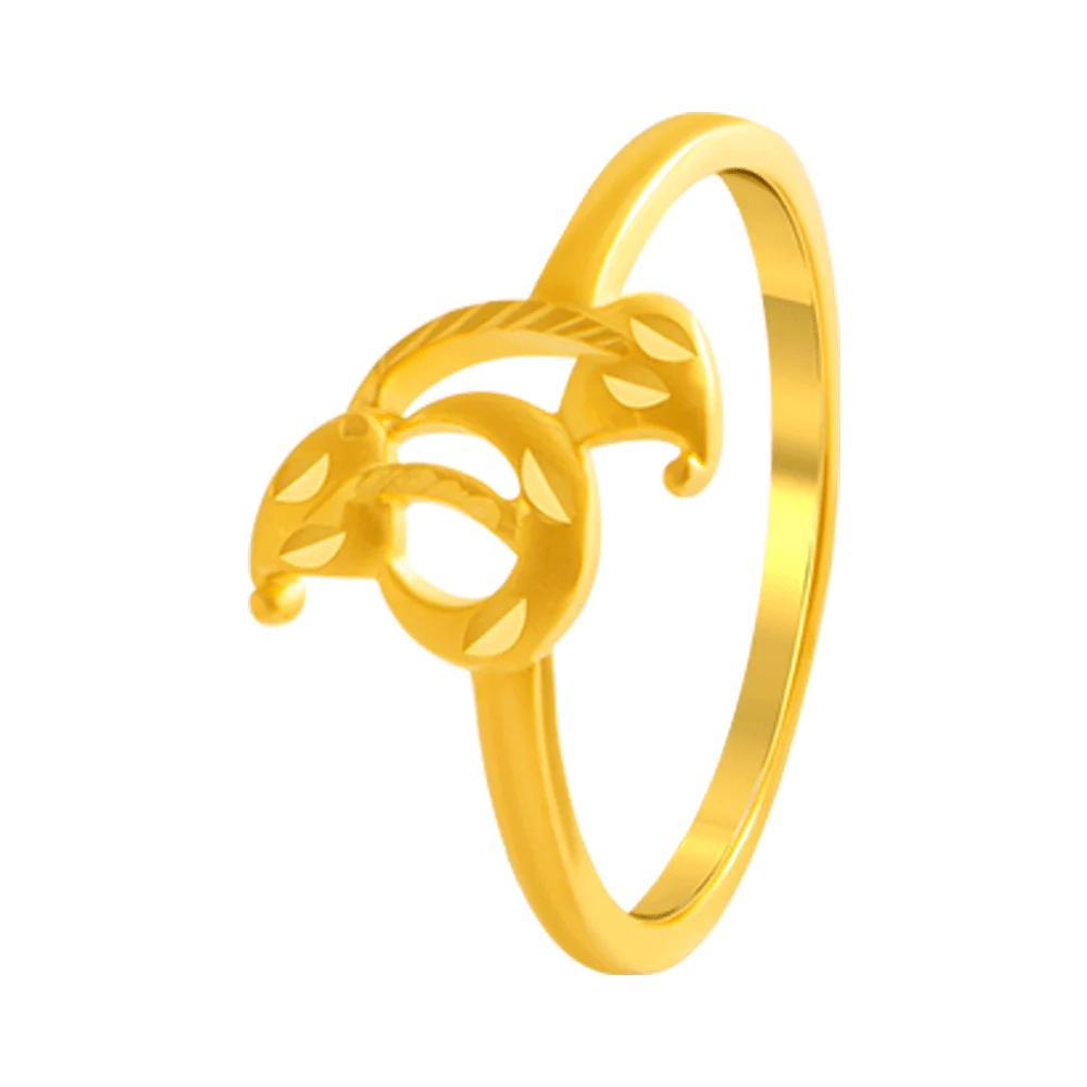 22KT Yellow Gold Ring For Women