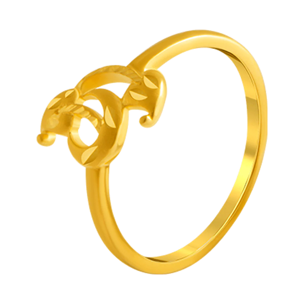 22KT Yellow Gold Ring For Women - Image 2