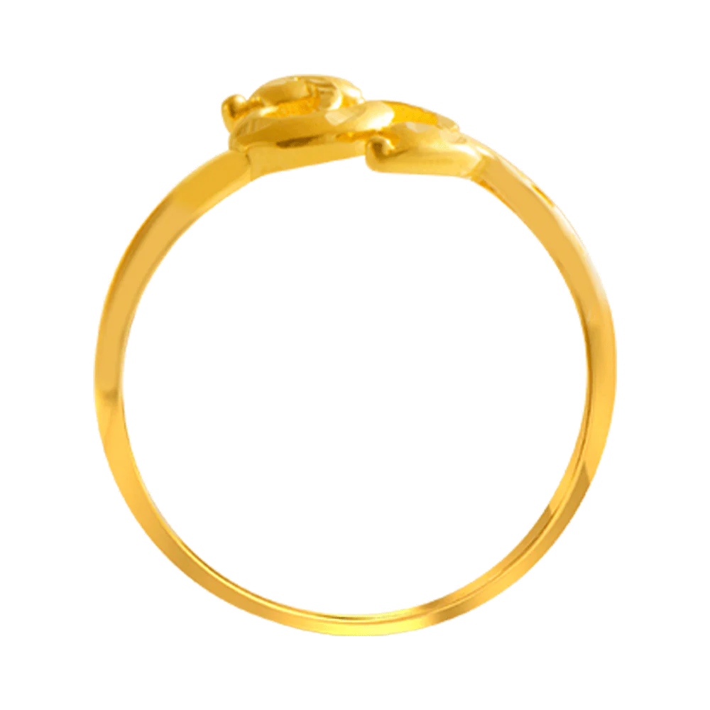 22KT Yellow Gold Ring For Women - Image 3